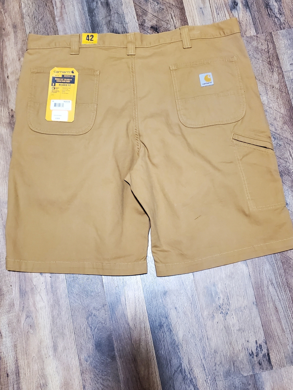 Carhartt Men's Tan Canvas Cargo Work Shorts